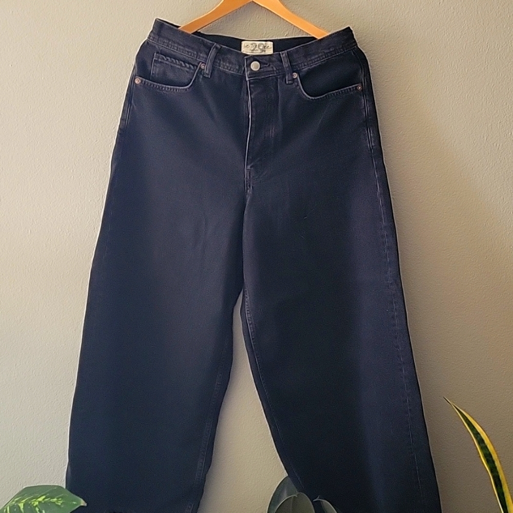 Free People Cropped Wide Leg Jeans size 29